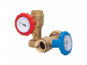 Кран шаровой Esbe 67003400, Dn25 с термометром для групп быстрого монтажа GSP911(2шт)